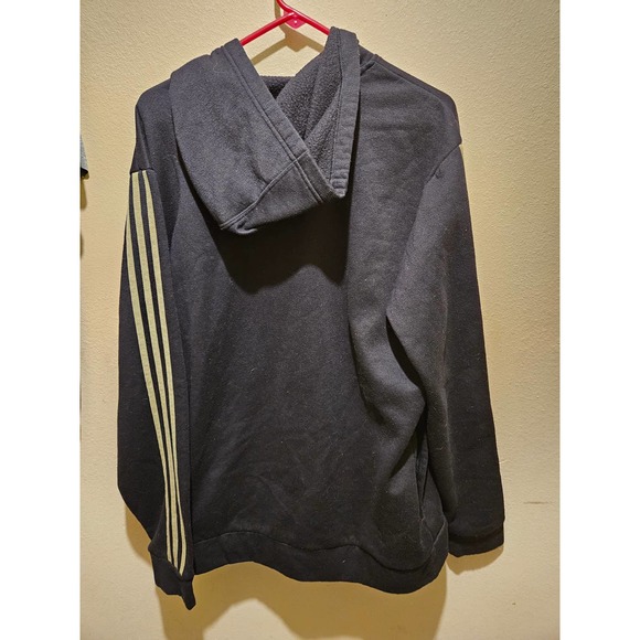Adidas Mens Black Green Camo Hoodie Large - Picture 2 of 5